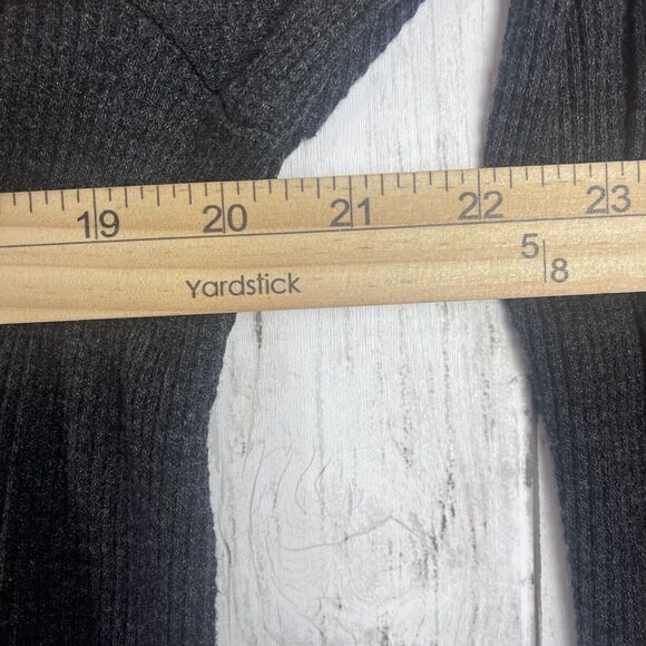 t.la Anthropologie Top Women Small Gray Waffle Knit Thermal Keyhole Tunic Casual - Picture 10 of 11